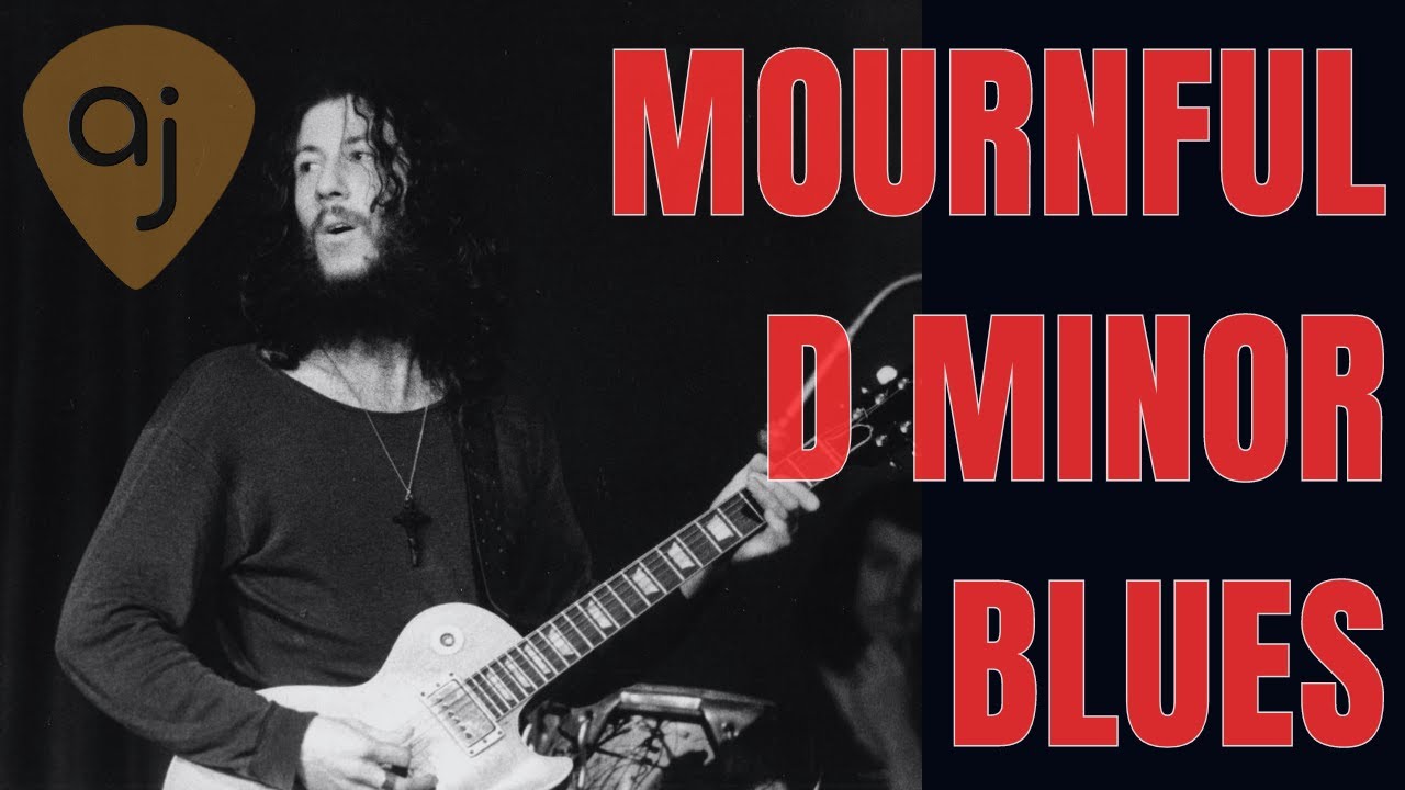 Mournful Minor Blues Jam Track In D | Guitar Backing Track (42.6 BPM)