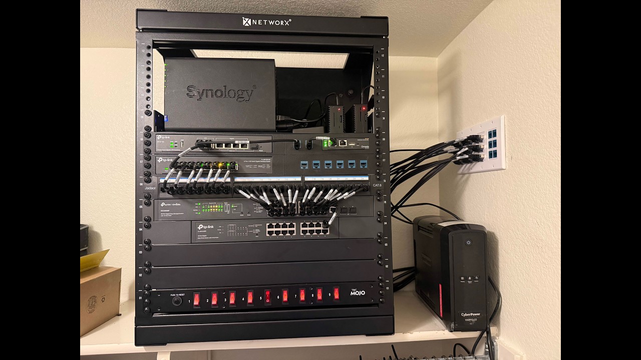 2026 Project - Networx 12U Wall Mounted Rack for Network Equipment.