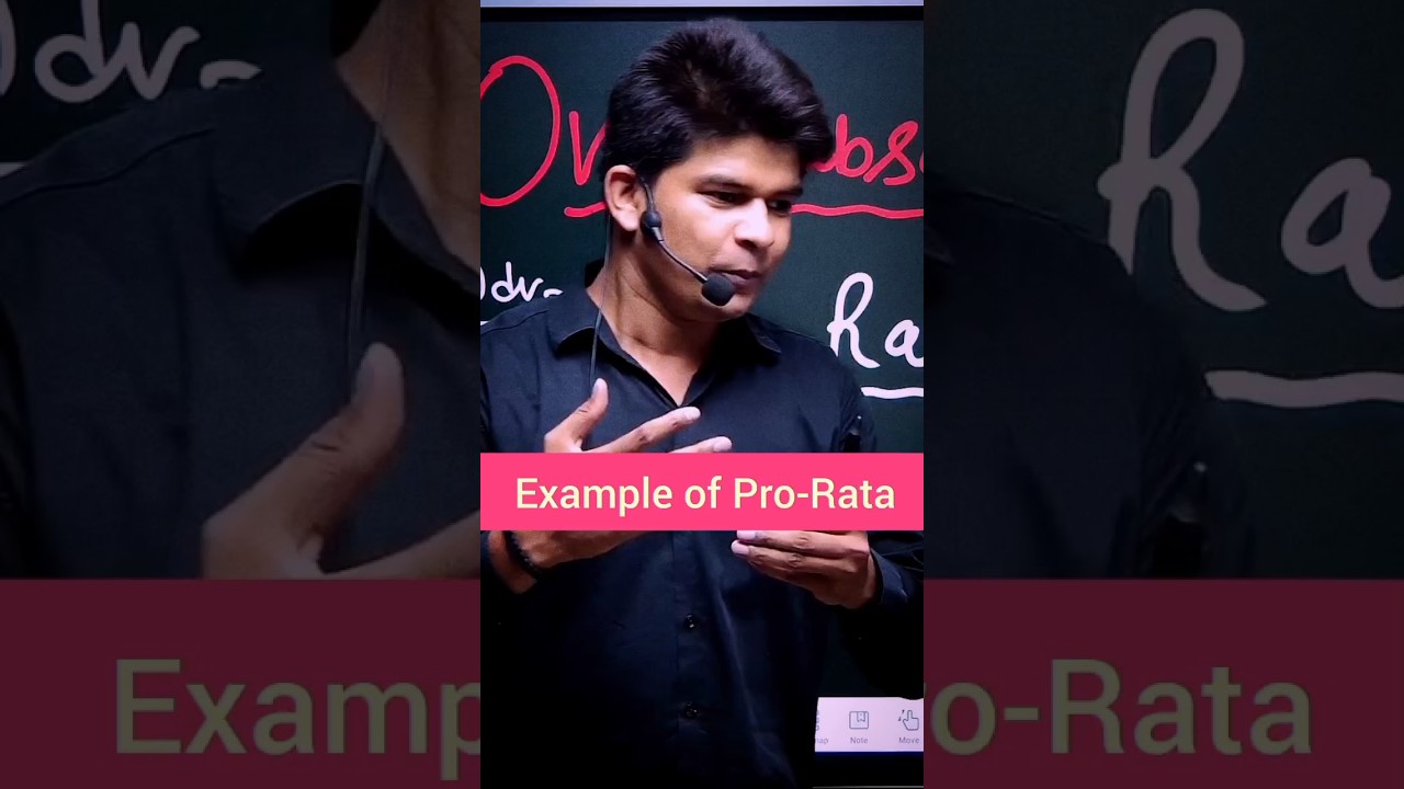 Pro rata adjustment | Oversubscroptions | Example | #shortsfeed