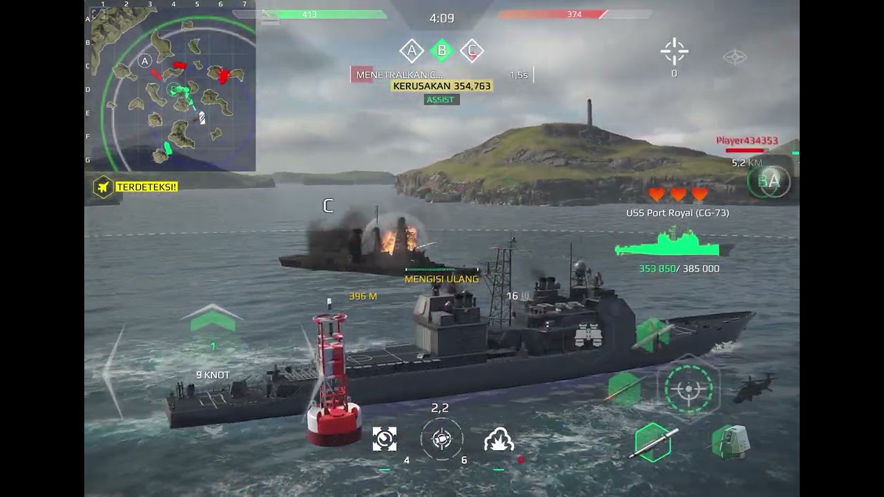 Kapal USS PORT ROYAL (CG-73) #part1 #kapal #kapalperang 