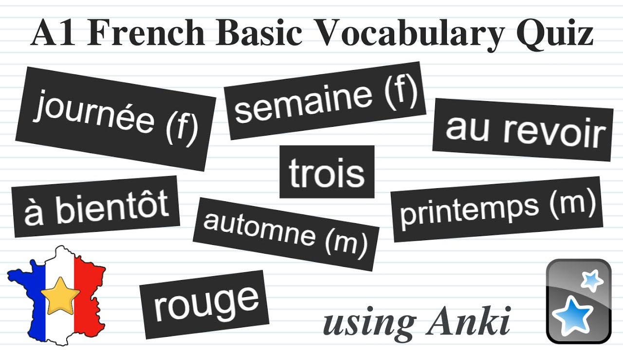 GCSE French Basic Vocabulary (greetings, numbers, colours)