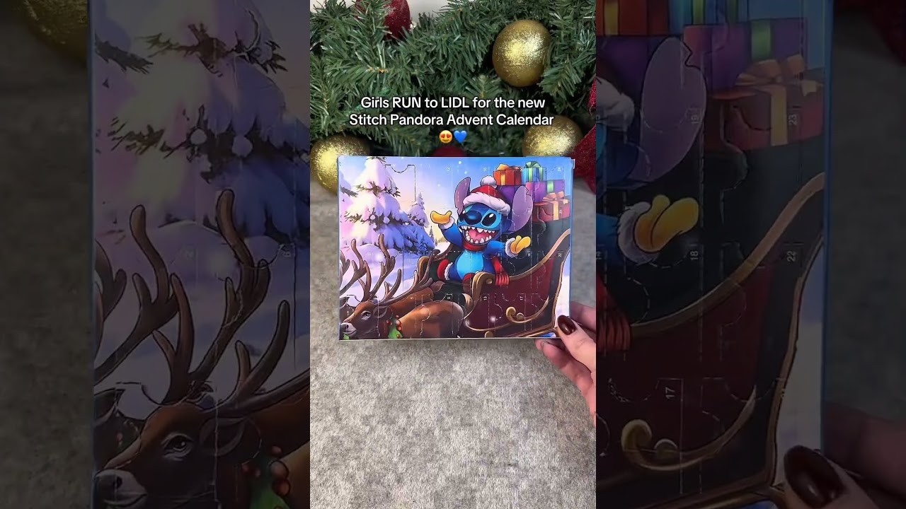 Girls, everyone run to LIDL for the new Pandora Stitch Advent Calendar😍🎄 #stitch #pandora #lidl