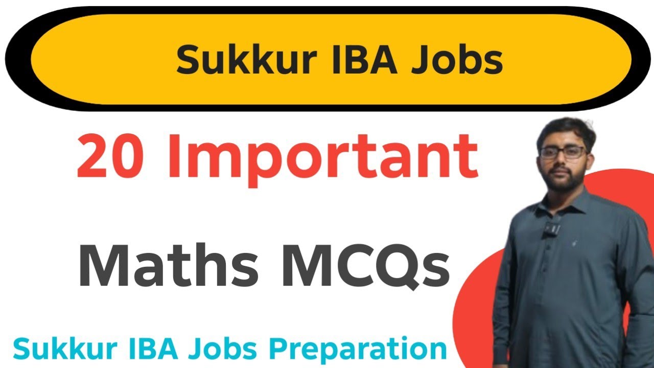 20 Important MCQs for Sukkur IBA Jobs Preparation 2026 | Most Repeated Questions