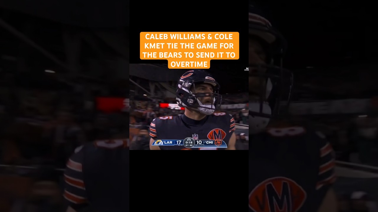 CALEB WILLIAMS LAUNCHES TOUCHDOWN TO COLE KMET TO SEND GAME TO OVERTIME
