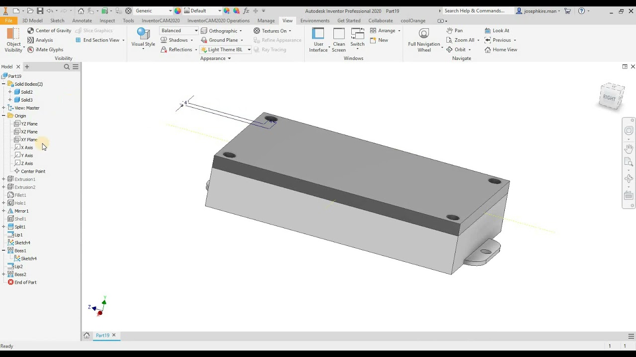3D modelling General Plastic Enclosure With Autodesk Inventor 1