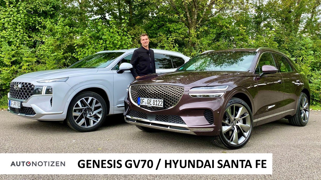 Genesis GV70 und Hyundai Santa Fe: Korea kann SUV und Premium! Review | Test | Vergleich | 2021