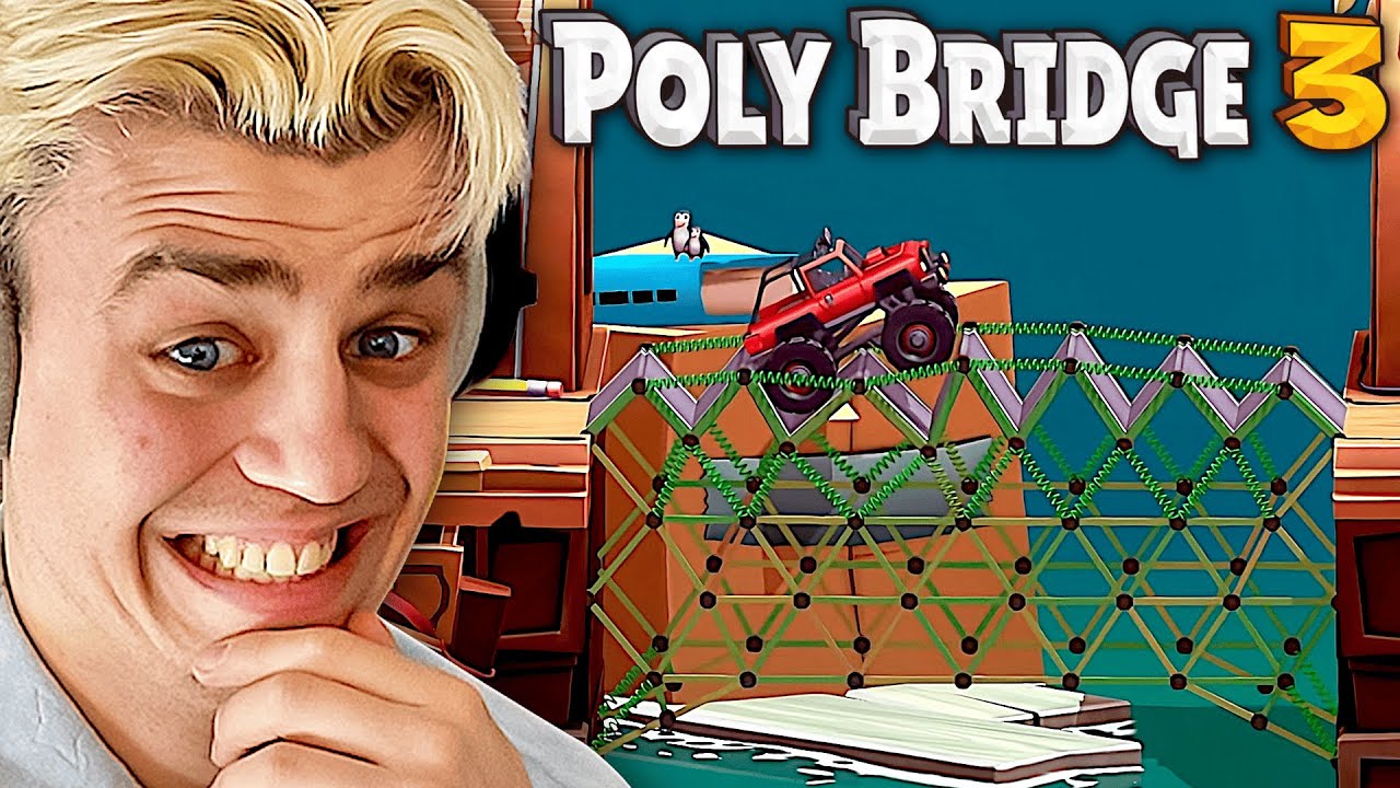 Papaplatte spielt Poly Bridge 3