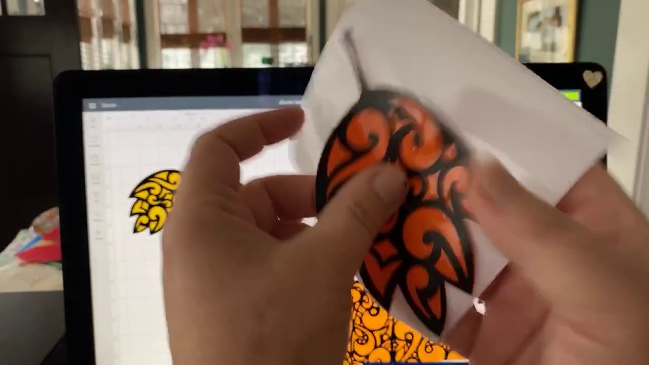 Multi-Layered Autumn Window Decorations with Cricut Window Cling and Vinyl