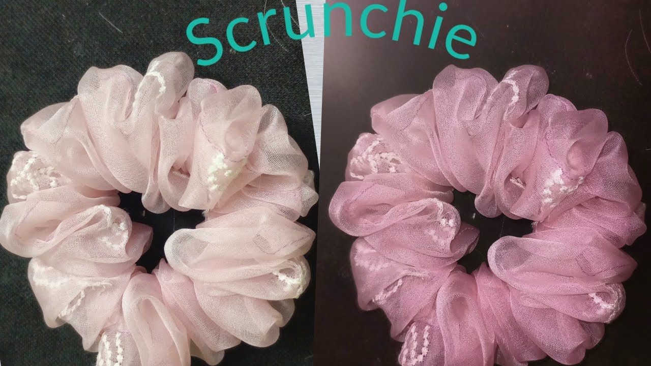 Easy to make Scrunchie ,Organza fabric,#diy scrunchie,#Design box..