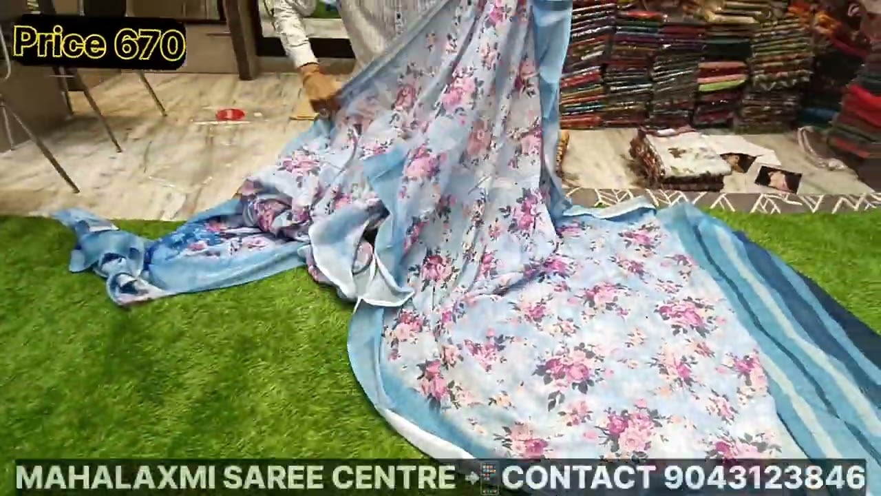 💥Price 670 👍DIGITAL SILK SAREE🤩 MAHALAXMI SAREE CENTRE 📲 ONLINE  AVAILABLE 💯🚀 9043123846📲9840482446
