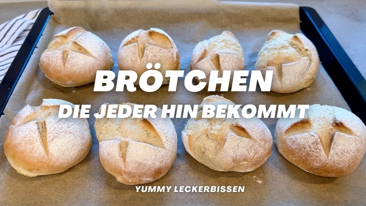 BRÖTCHEN die jeder hin bekommt  💪🏻  -  ohne Küchenmaschine