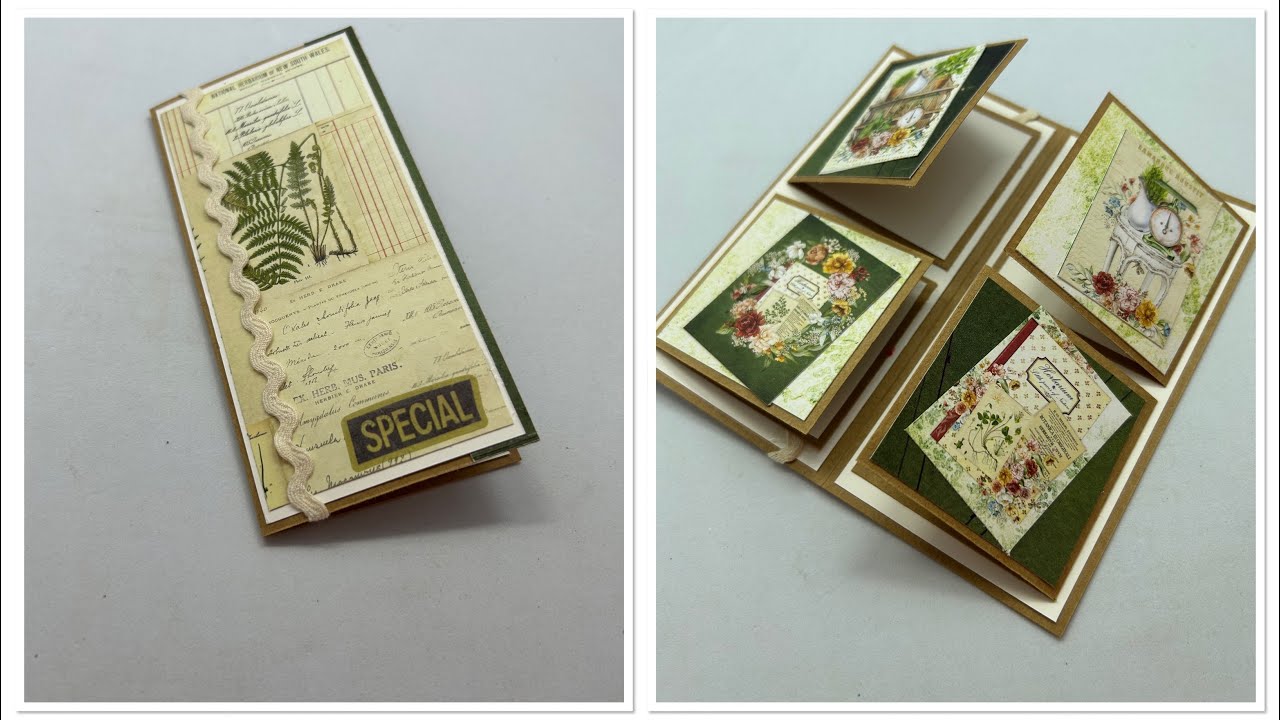 TUTO carte mini pour grand plaisirs #scrapbooking 