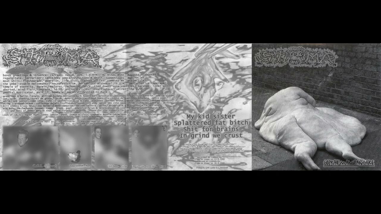 Last Days of Humanity / Stoma - 138 Minutes Body Disposal / Gory Human Pancake split CD (2001)