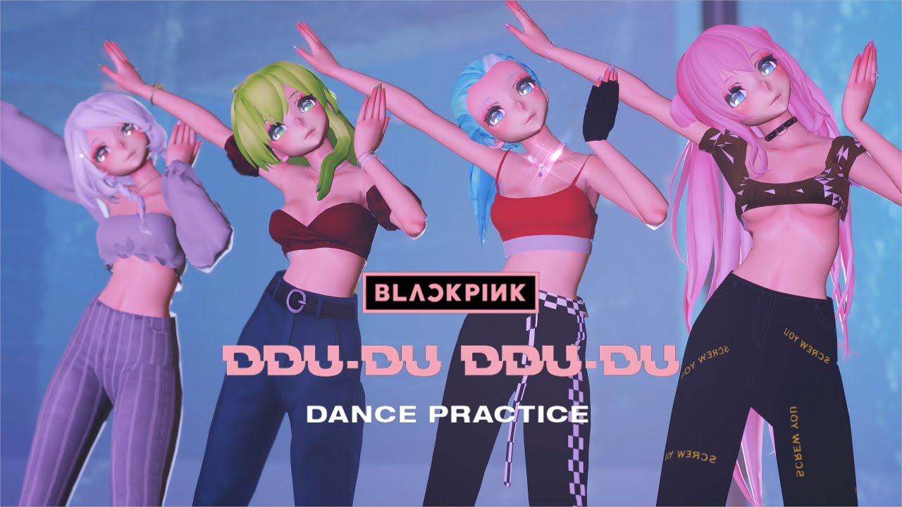 【MMD-KPOP】BLACKPINK／DDU-DU DDU-DU(뚜두뚜두) - Ayame models Haku,Miku,Gumi & Luka【4K/60fps】