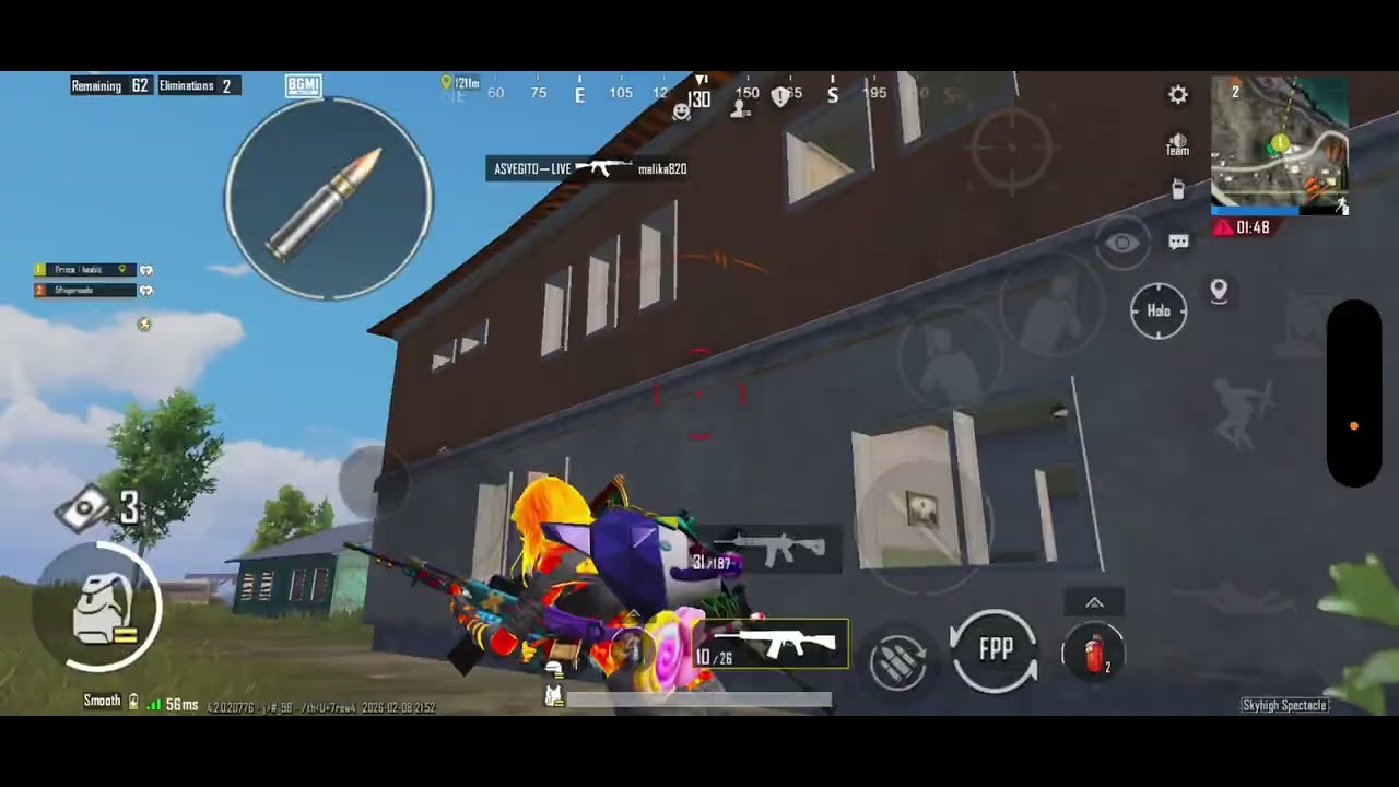 PrinceBoyBgmi Gameplay 1v4 Cluchs Bgmi 