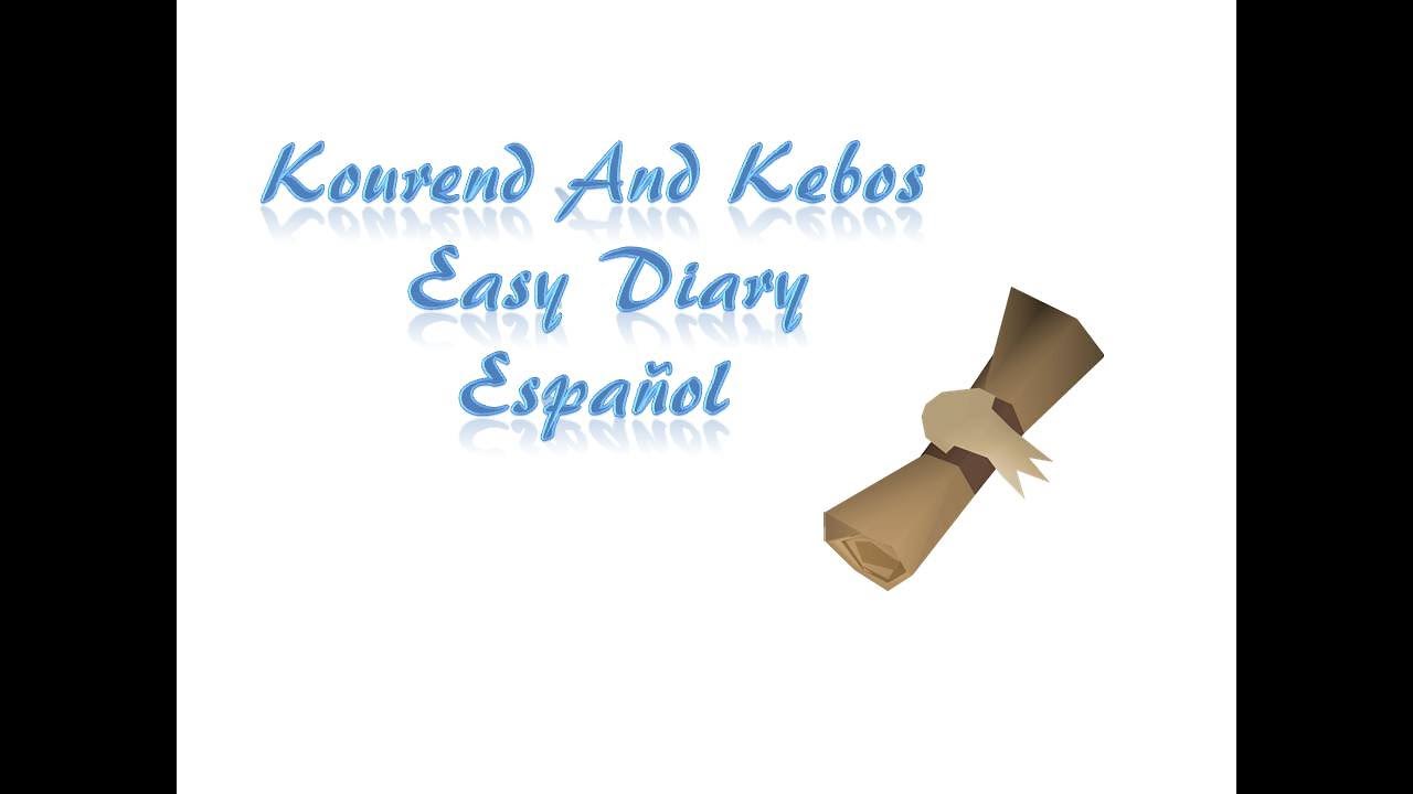 Kourend And Kebos Easy Diary OSRS Español