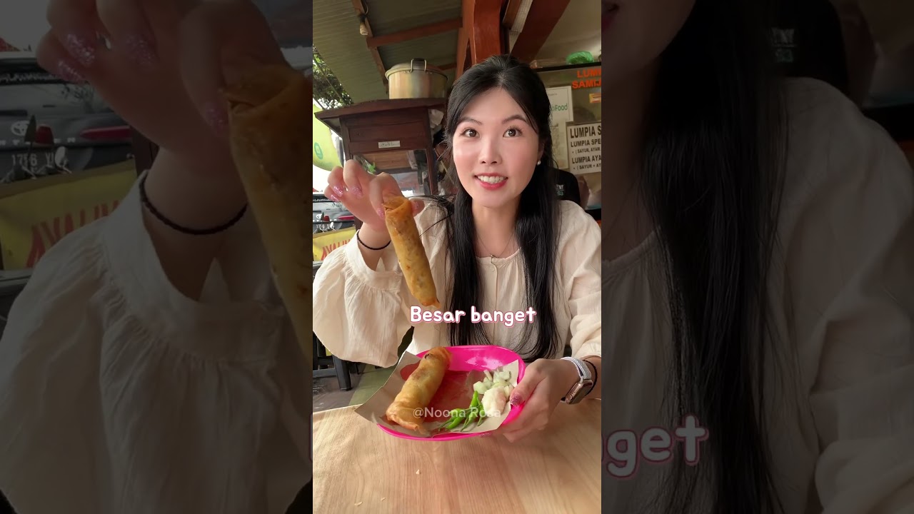 ENAK BANGET!!! PERTAMA KALI NYOBAIN MAKAN LUMPIA GORENG YG GEDE!