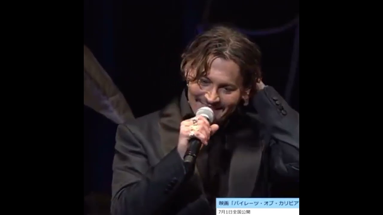 Johnny Depp premiere Pirate of the Carebbean 5 Japan🤪