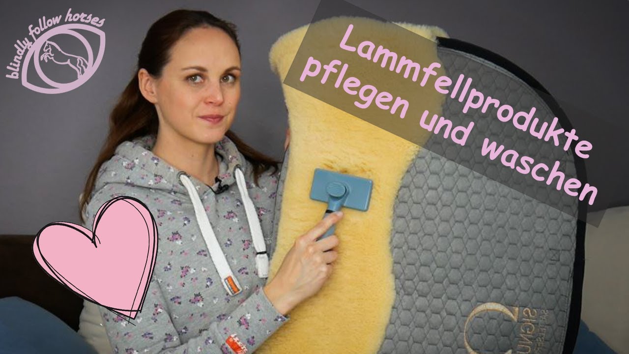Lammfell Schabracken waschen und richtig pflegen.