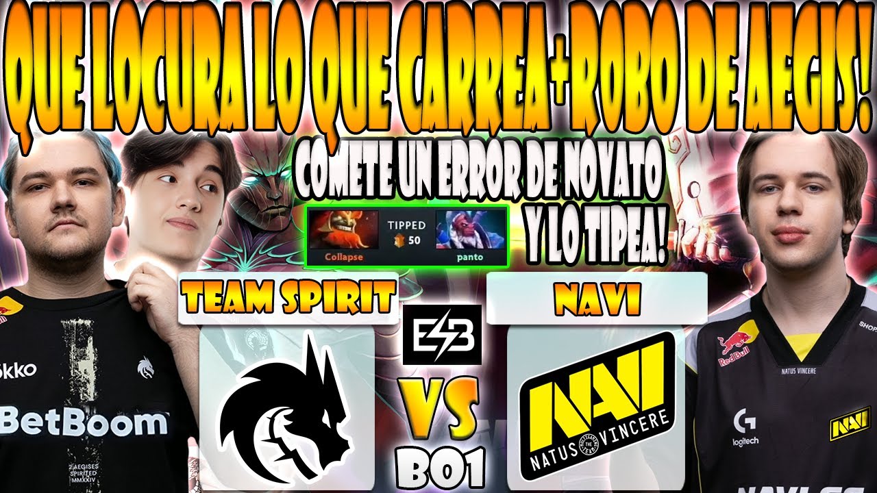 TEAM SPIRIT vs NAVI [BO1] YATORO, COLLAPSE, PANTO VS GOTTHEJUICE, NIKU - BLAST SLAM 4 - DOTA 2-ESB