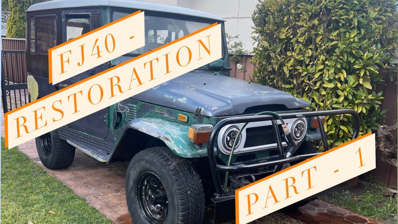 FJ40 Restoration EP 1 - Intro To Build + Cleaning Quarter Panel Inner Frames
