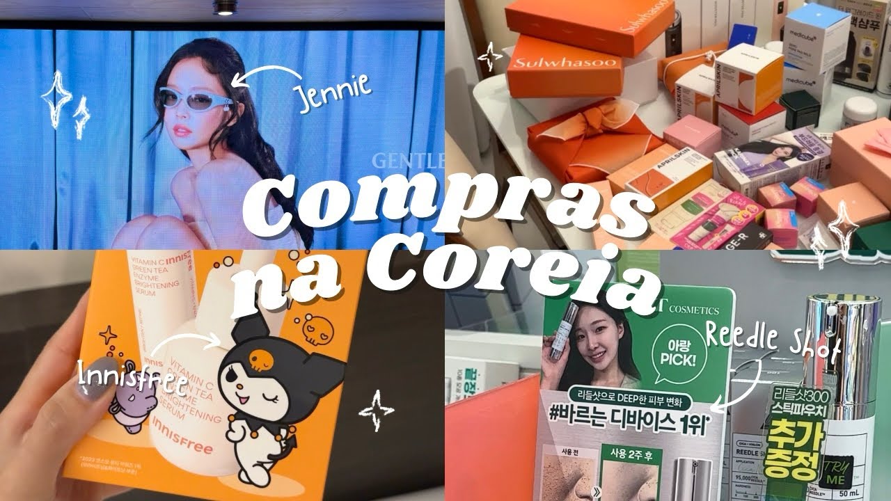 Compras na Coreia do Sul 🇰🇷 Skincare, maquiagem e hair care