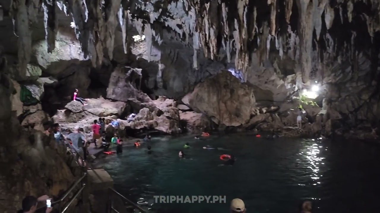 Inside Hinagdanan Cave: A refreshing dip!