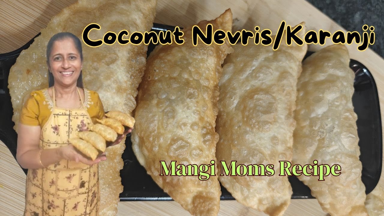 Coconut Dryfruits Nevris Recipe | Karanji Christmas Sweet | Easy & Crispy Neureos | Konkani Version
