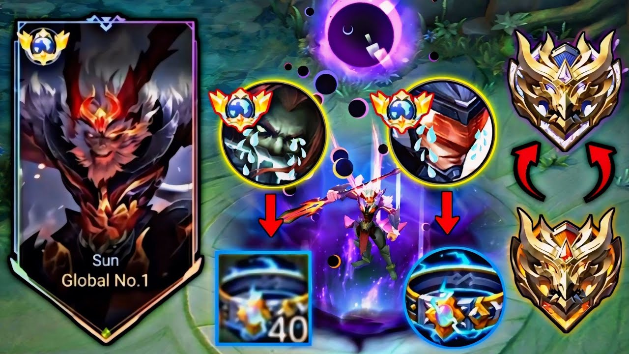 THUNDERBELT STACK 40 MENIT 10❗ SUN ANTI MATI | BUILD SUN TERKUAT MOBILE LEGENDS