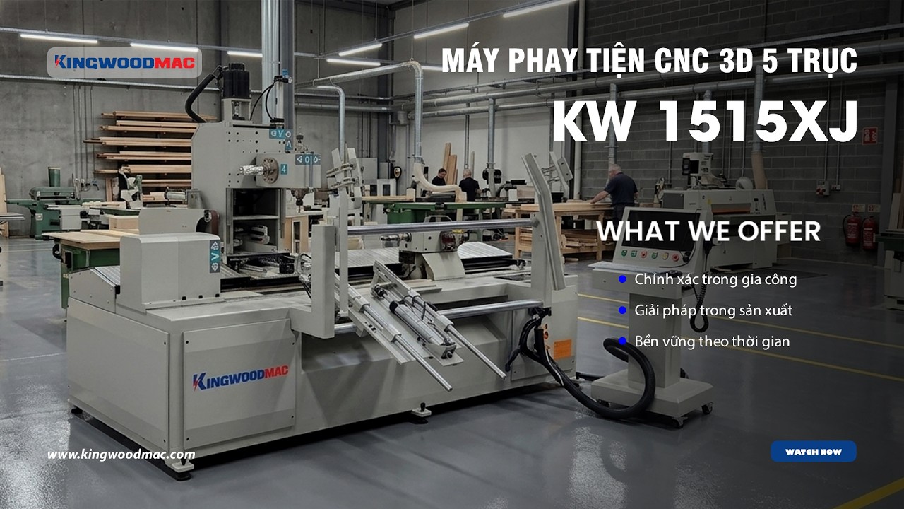 Máy Phay Tiện CNC 3D 5 Trục Cao Cấp | Công Nghệ Gia Công 5 Axis | KW 1515XJ