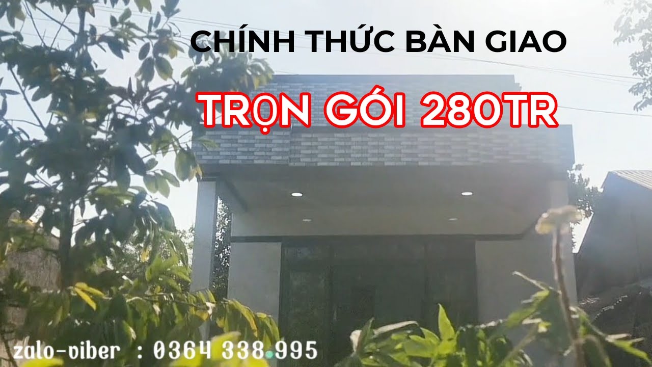 Đã hoàn thiện chính thức bàn giao căn nhà cấp 4 trọn gói 280 triệu.