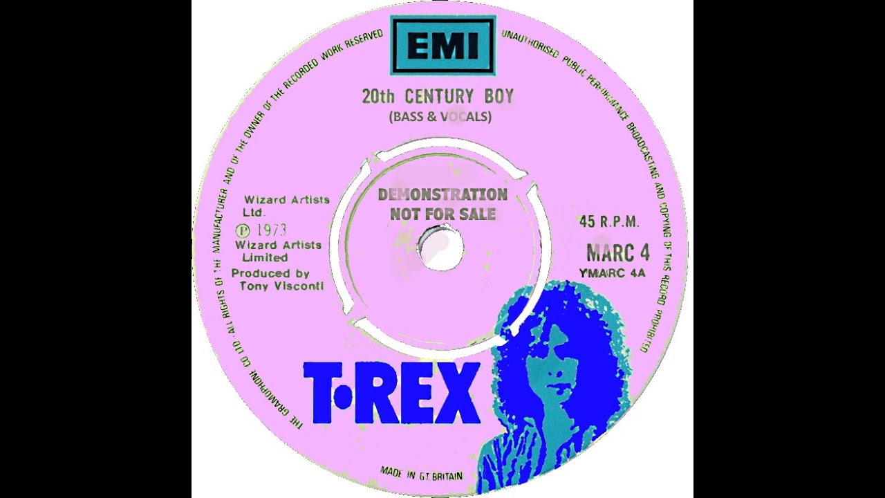 T.Rex - 20th Century Boy  - Bass & Vocals mixed stems - Marc Bolan