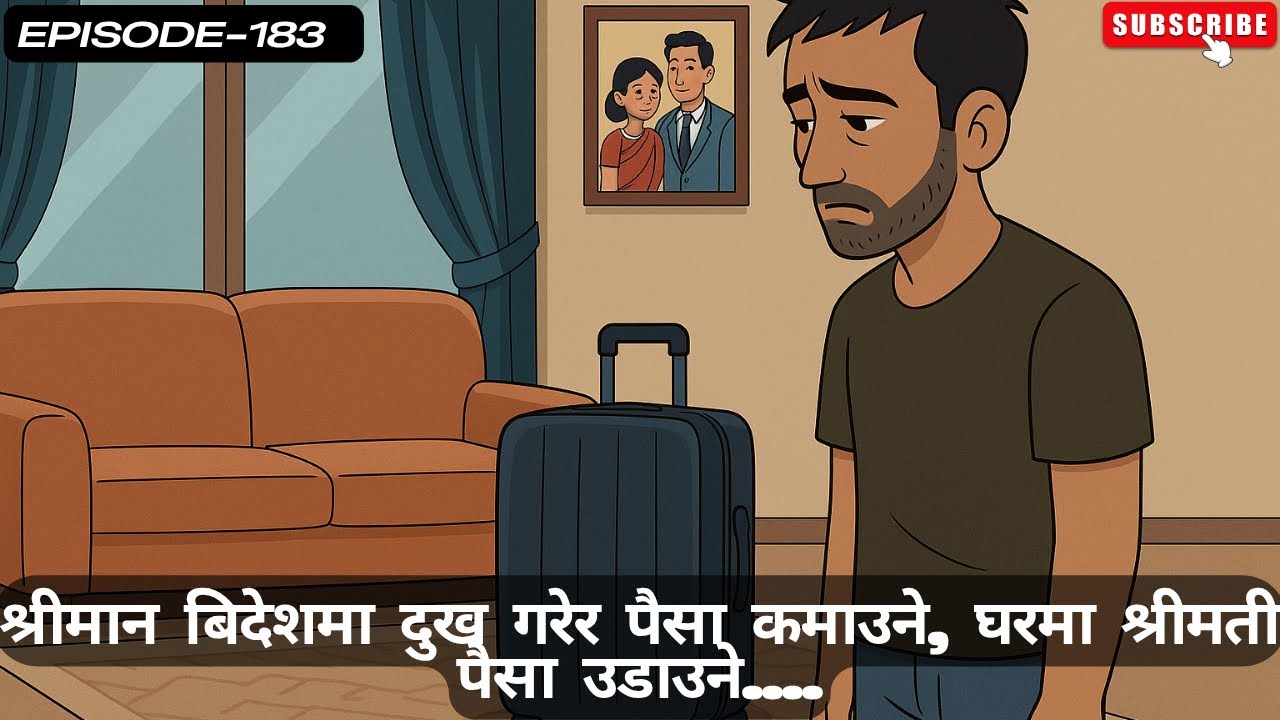 श्रीमान बिदेशमा दुख गरेर पैसा कमाउने, घरमा श्रीमती पैसा उडाउने.... - 183 #suspensestories  #lokkatha