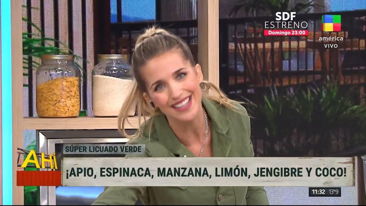 Soledad Fandiño preparó su licuado preferido