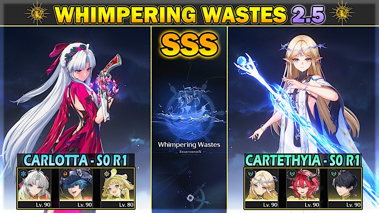 S0 R1 Carlotta & S0 R1 Cartethyia - SSS Rank Whimpering Wastes: Infinite Torrents | WuWa