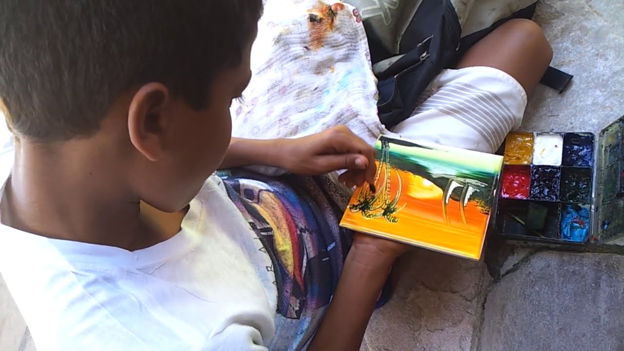Pintura em Azulejo - Artista de Rua em Porto de Galinhas/PE