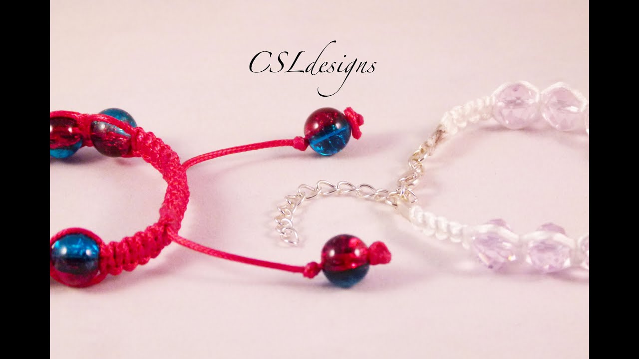 How to finish off a macrame bracelet