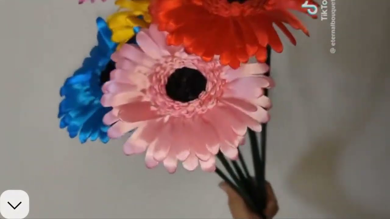 DIY Satin Ribbon Flowers| How To Make Beautiful Flowers for Vase | Easy satin ribbon flowers making