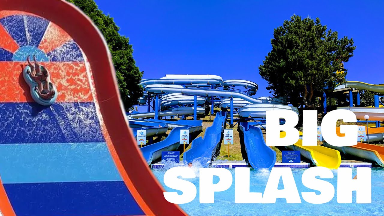 Big Splash Waterpark Vancouver All Waterslides POV, Vancouver, British Columbia, Canada
