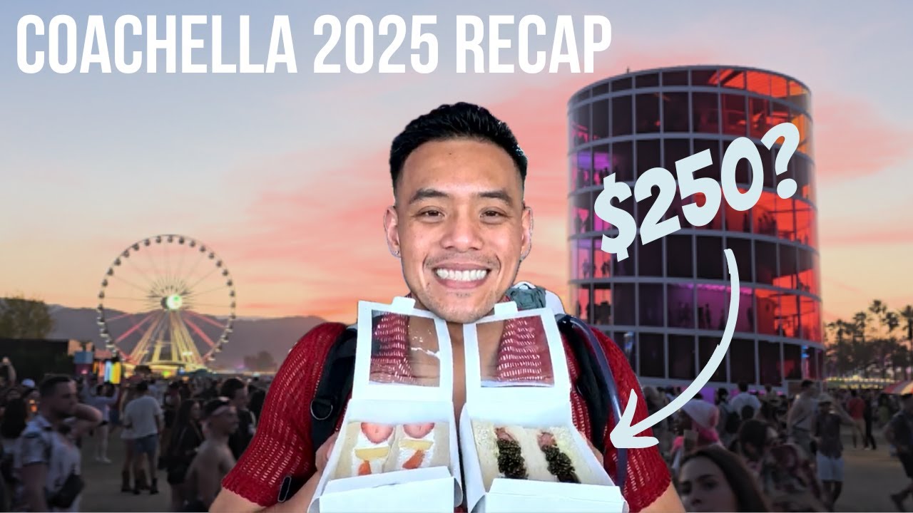 Trying the $250 Wagyu and Caviar Sandwich! Coachella 2025 Recap and Food Tour