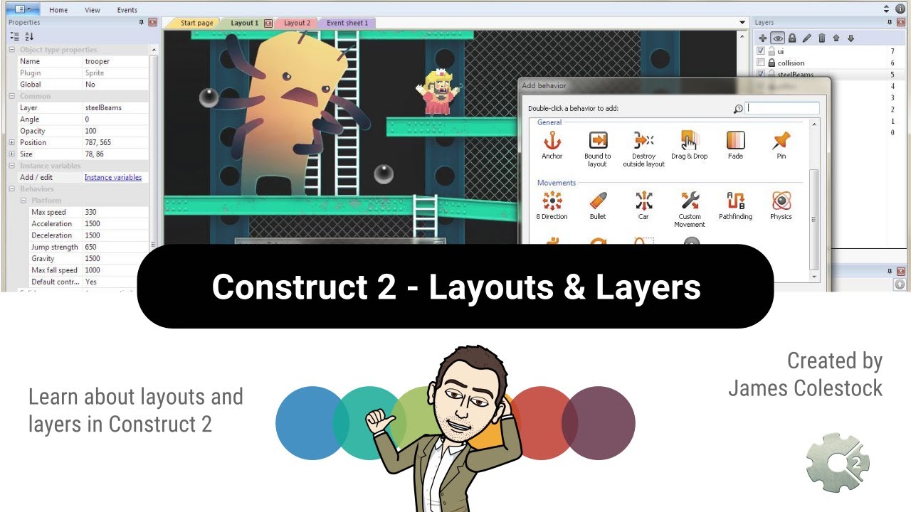 Construct 2 - Layouts & Layers