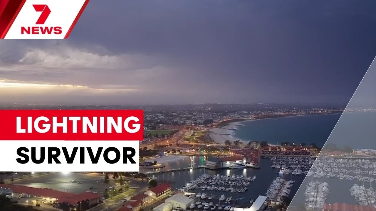Perth grandfather survives direct lightning strike | 7NEWS