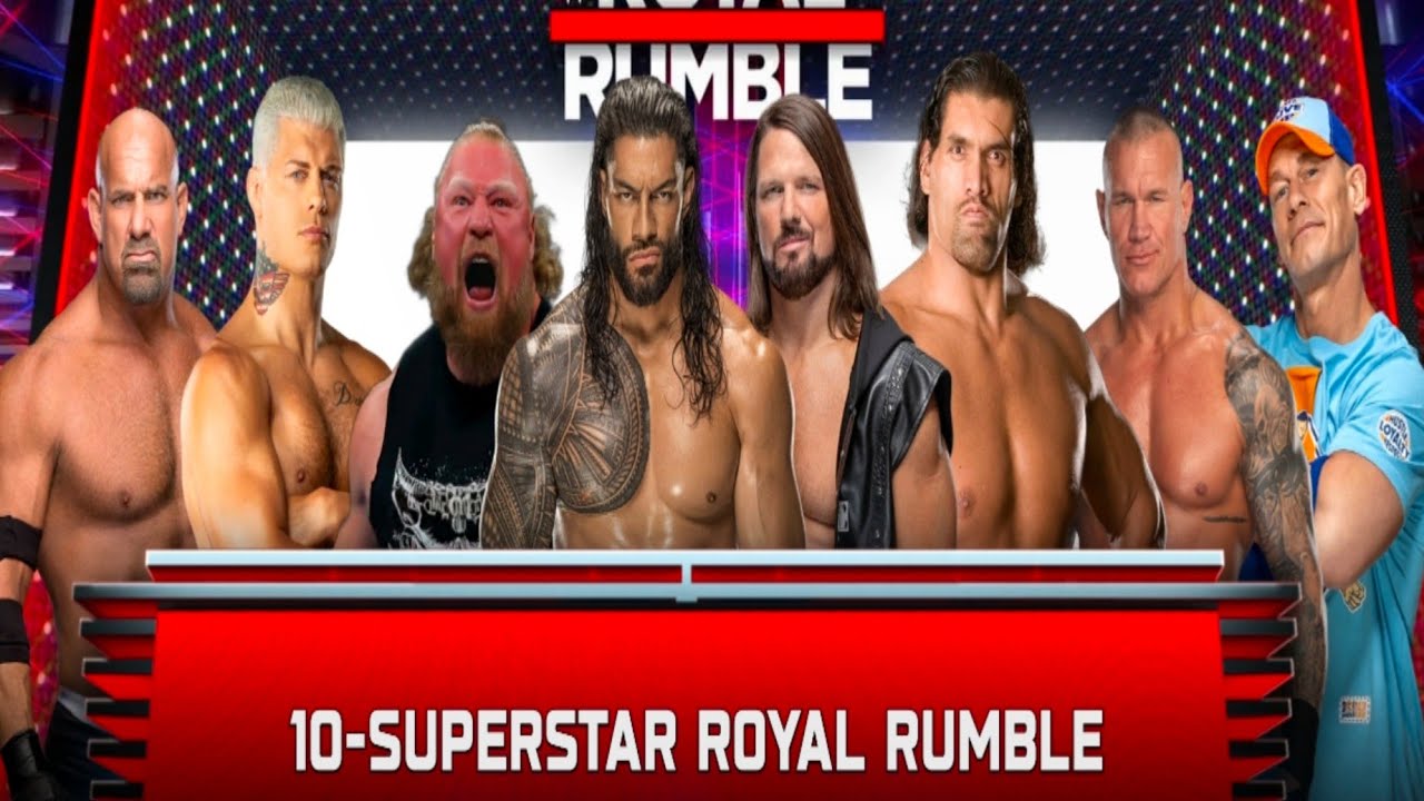Roman Reigns Enters Royal Rumble with Brock, Cena, Cody & Khali | WWE 2K25
