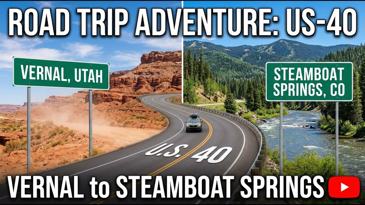 Driving from Vernal, Utah to Steamboat Springs, Colorado on U.S. 40
