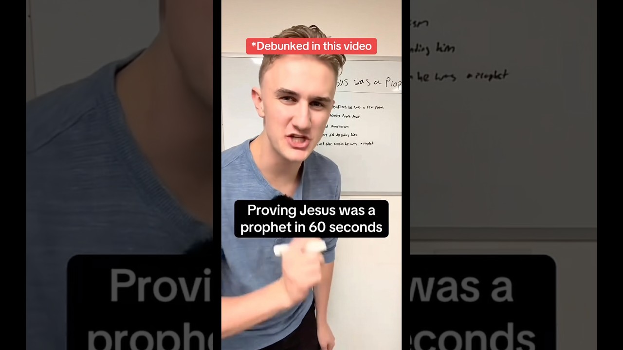 Was Jesus just a prophet? Watch to find out! #jesus #christianshorts #christianity #apologetics