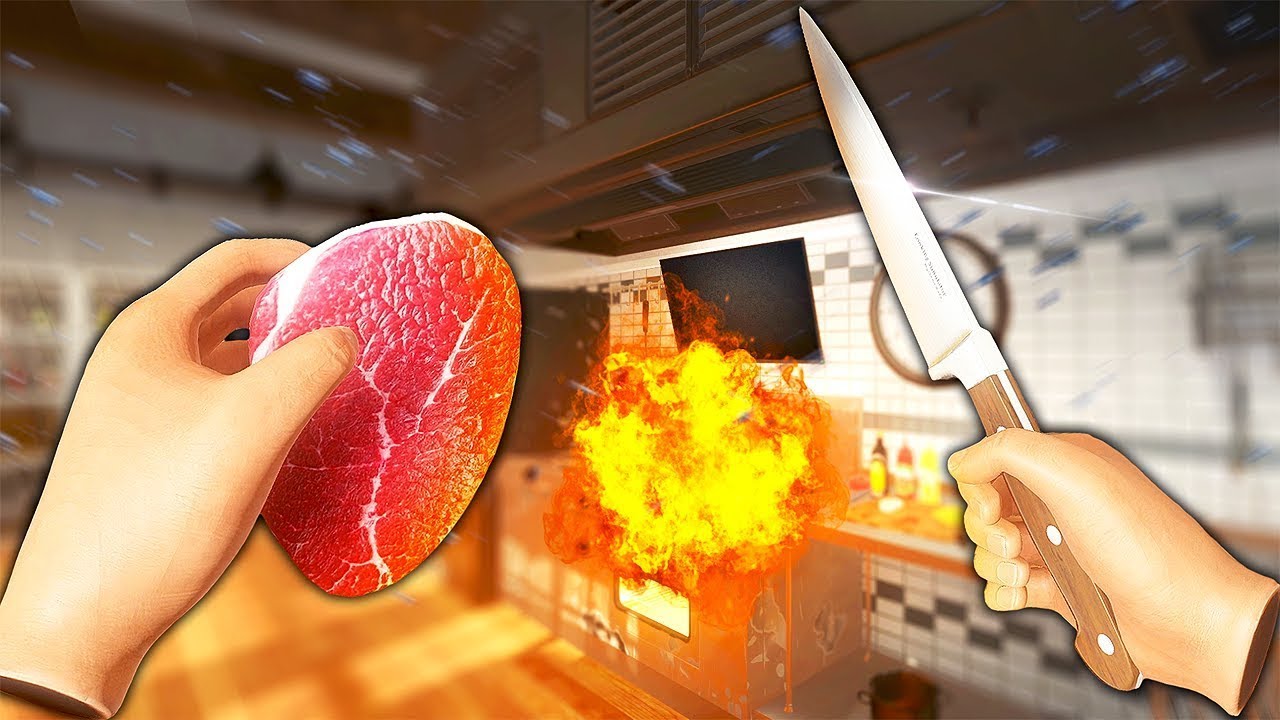 صرت شيف في مطعم !👨‍🍳 وحرقت المطبخ كله !😱 Cooking Simulator VR