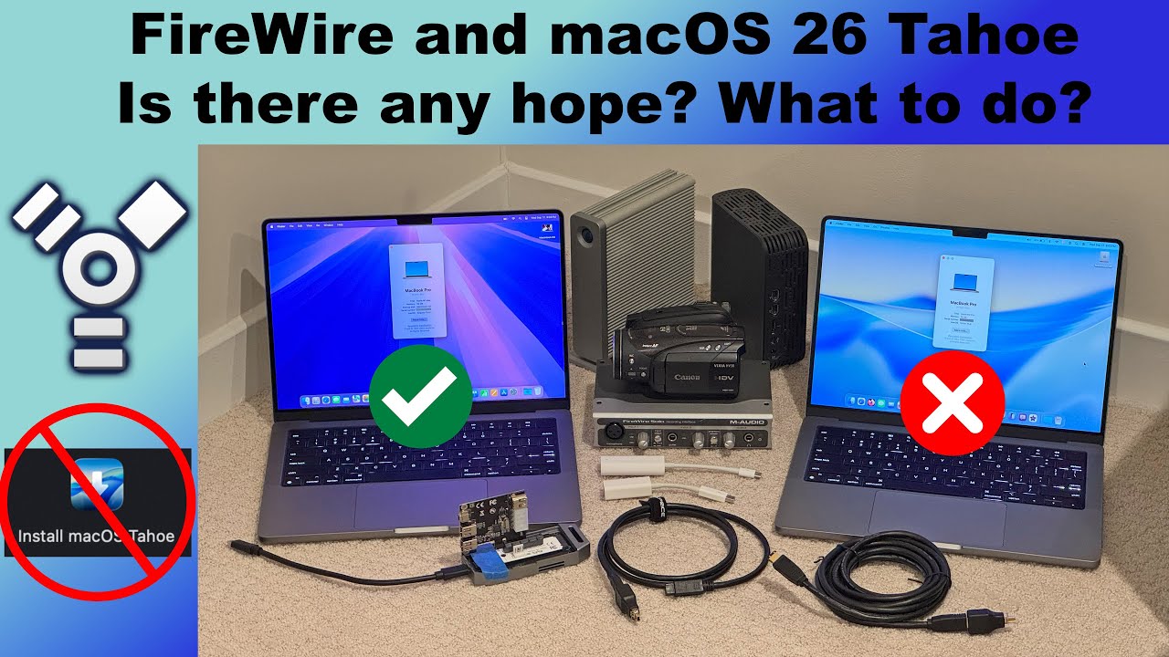 FireWire devices no longer work with macOS 26 Tahoe. What to do now.