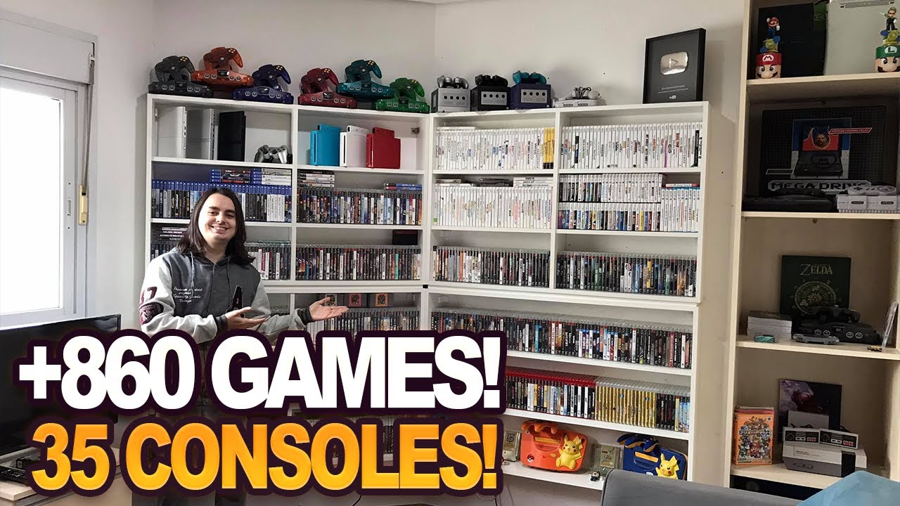Meu Quarto Gamer Atualizado 2021! Coleção com +35 Consoles e +860 Games!