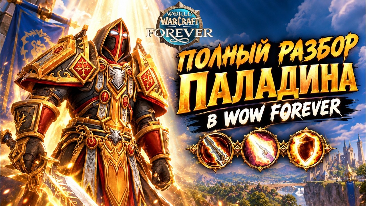 Самый переработанный класс в Wow: Forever? Полный гайд на паладина.