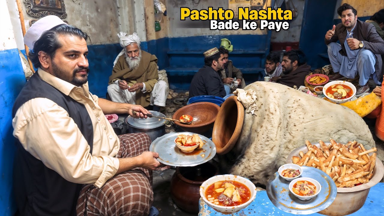 Madness of head and leg Fry Like Never Before! Peshawar&rsquo;s Best Nashta | Street Food Pakistan